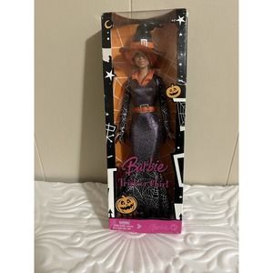 Barbie Doll 2008 Trick Or Chic Halloween M3539 Mattel Black Witch NIB